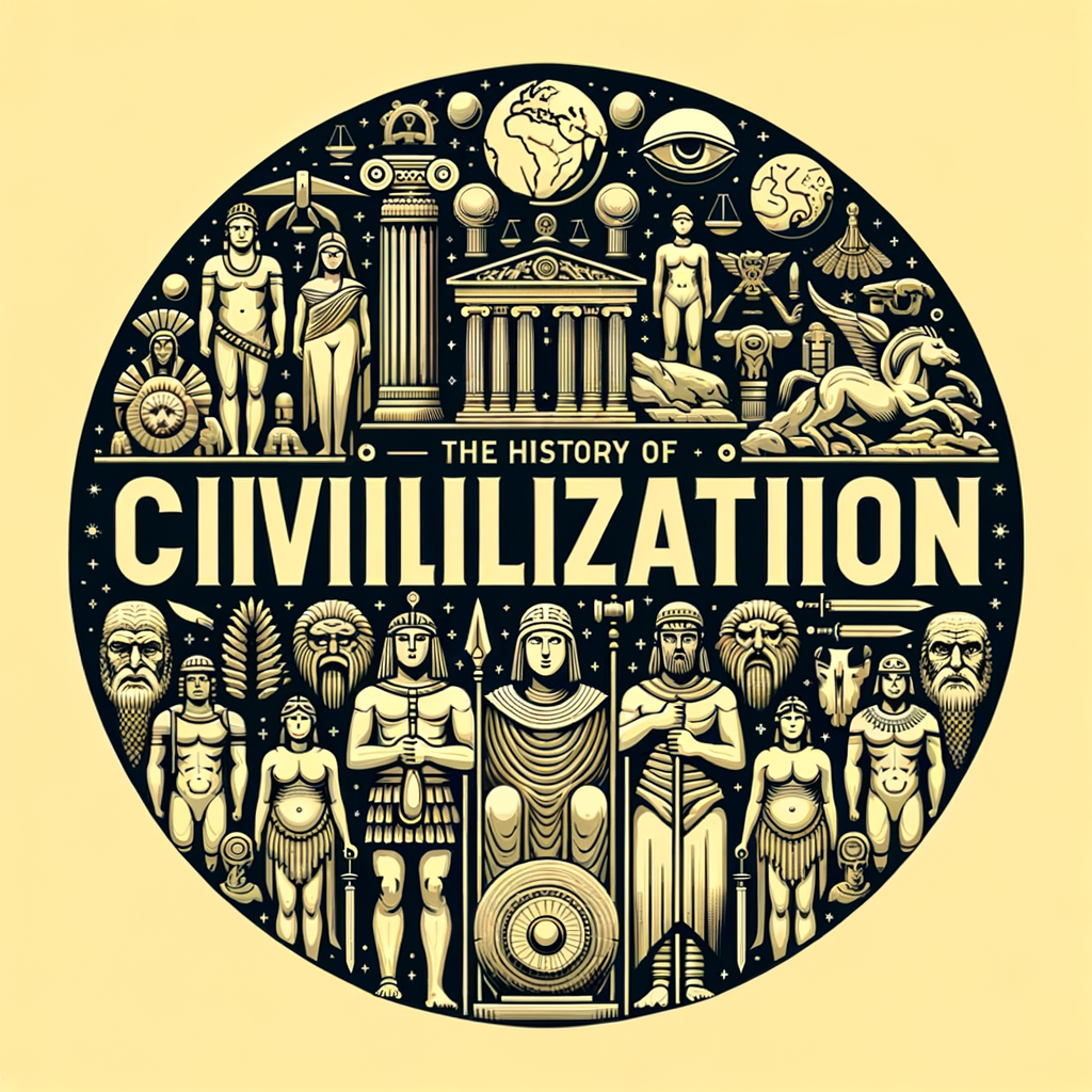 illustration-realistic-style-The-History-of-Civilization-dall-e-3 ...